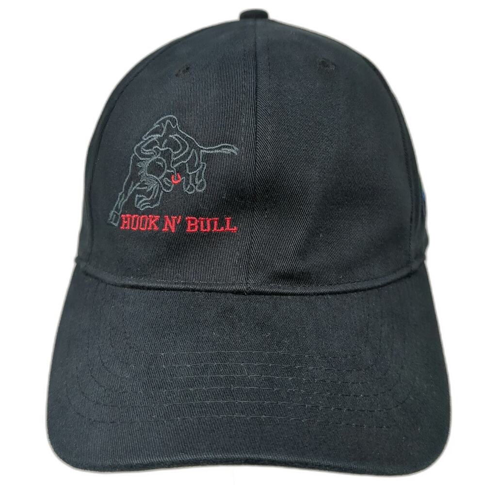 Baseball Cap Black XL Hook N' Bull Smith Bits Schlumberger Hat Boones Bit Oil